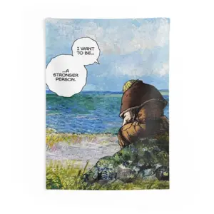 Thorfinn From Vinland Saga Indoor Wall Tapestry, Inspiring Flag For Home Decor, Anime Tapestry, Wall Hanging, Large Fabric Poster, Manga Art