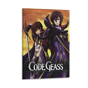 Code Geass Lelouch of The Rebellion Posters ， Anime Decorative Wall Art Painting Canvas Poster Gifts. (23) Canvas Poster Bedroom Decor Sports Landscape Office Room Decor Gift Frames Ornaments Artistic Decoration Print Photo Frame-.