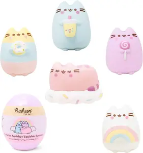 Hamee Pusheen the Cat Capsule Squishies (Series 2 - Pastel) - Surprise Blind Box Cute Water Filled Squishy Toy