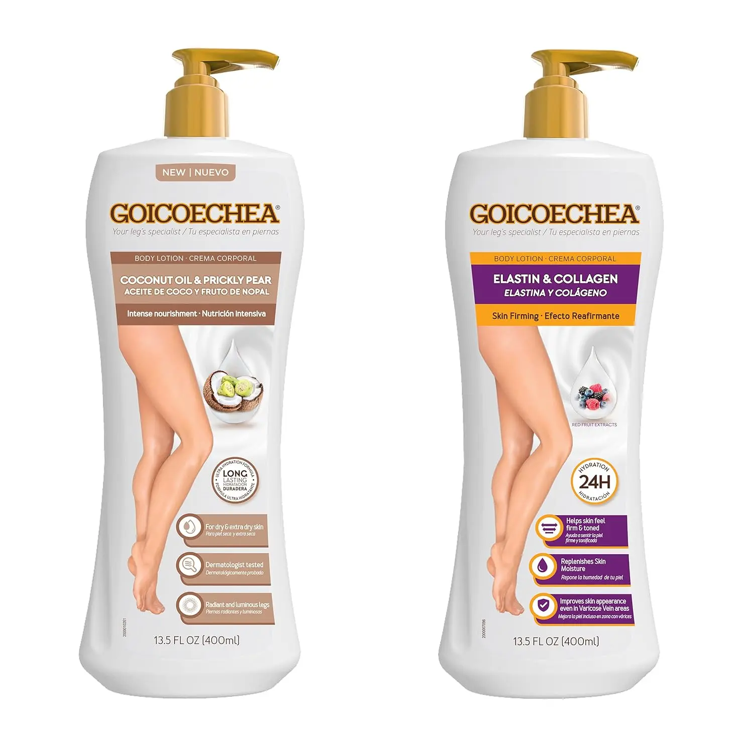 Goicoechea Coconut  Oil + Skin Firm Elastin & Collagen - Bundle