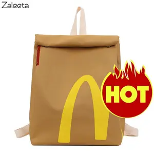 McDonald's Backpack Lightweight KnapsackCrossbody Shoulder Bag for Women Men Canvas Waterproof Durable