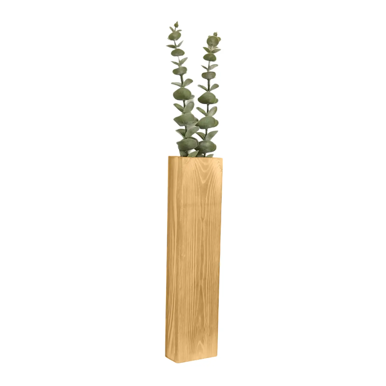 Wood Wall Vase for Dried Flowers, Modern Scandinavian Planter with Detachable Cup, Minimalist Home Office Decor, Easy Mounting Wall Mounted Vase for Living Room, Bedroom, Porch, Housewarming Gift