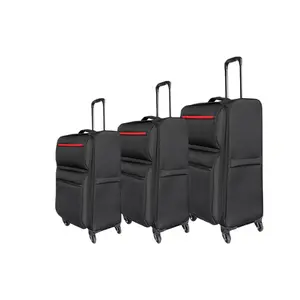 3 Piece Expandable Luggage sets - 20in 24in 28in Lightweight Oxford Fabric Softside Suitcase with TSA Lock,360° Spinner Wheels
