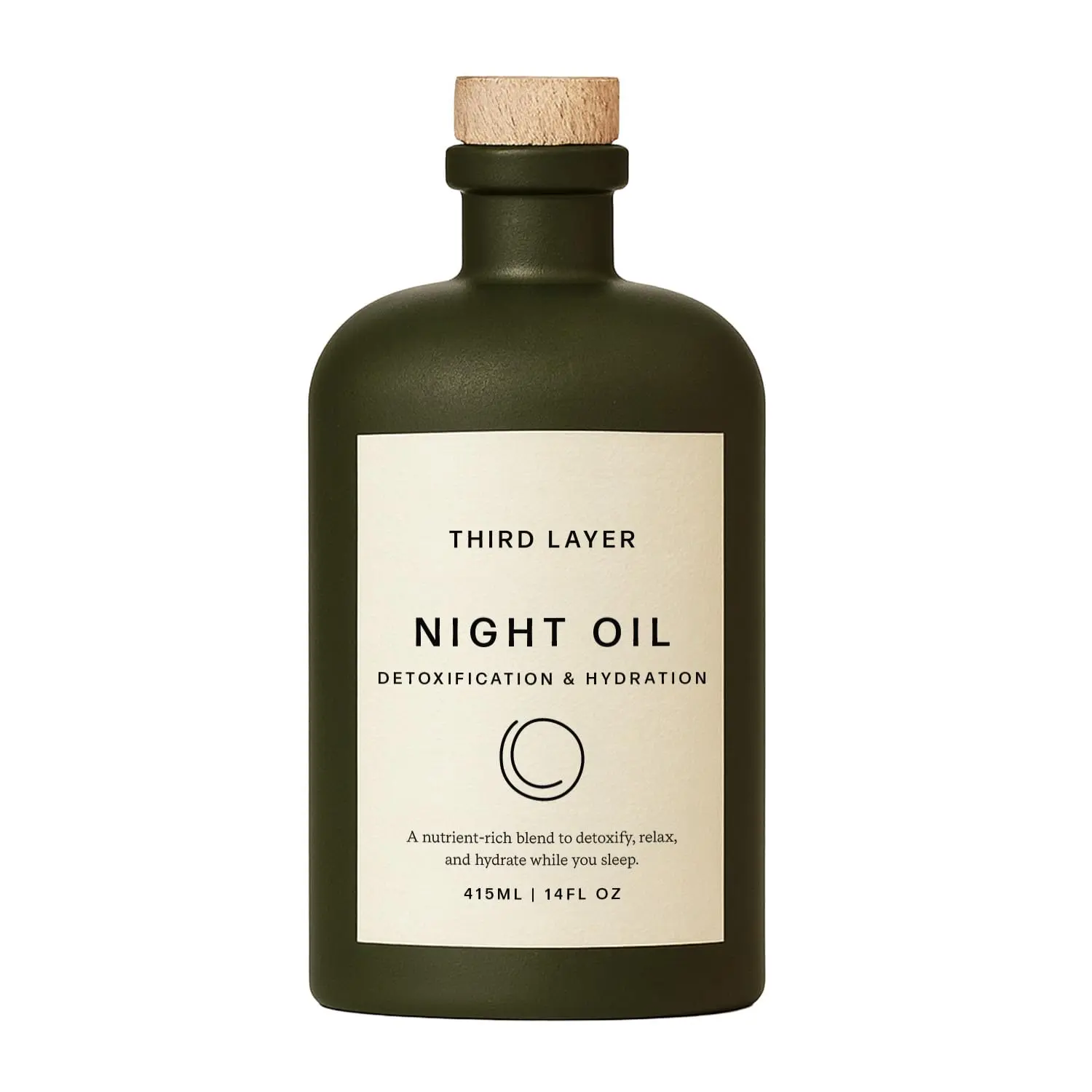 Third Layer Night Oil – 100% Organic Cold-Pressed, Hexane-Free, Extra Virgin Castor Oil with Magnesium & Frankincense, Body Serum for Skin Hydration & Evening Self-Care (14 fl oz) Nourishing Oil Organic Golden Oil