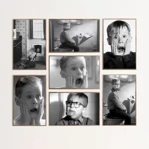 Black and White Style Movie Posters for Bathroom and Toilet Wall Decor Interesting Christmas Decorations Versatile Home Decor