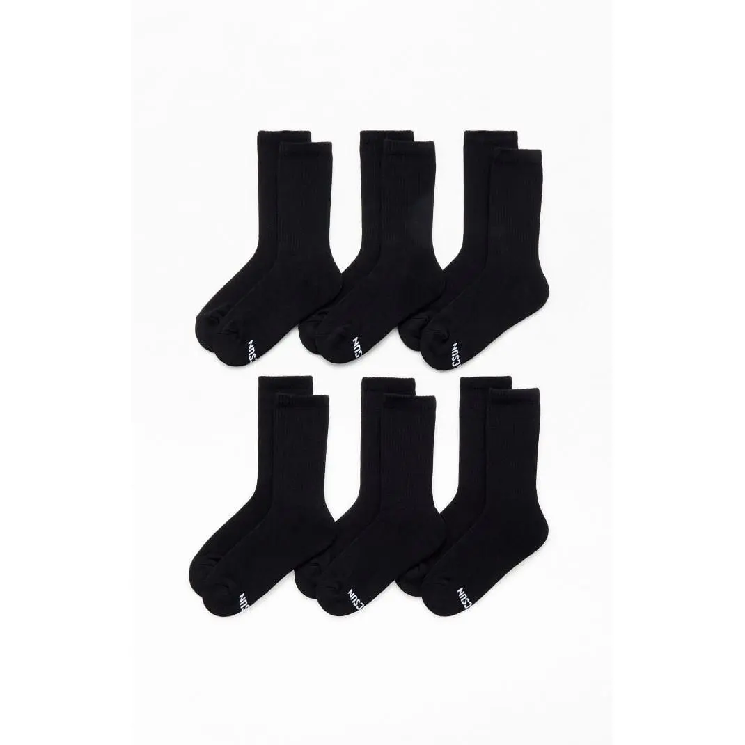 Pacsun Men's 6 Pack Basic Crew Socks Pacsun Men's 6 Pack Basic Crew Socks