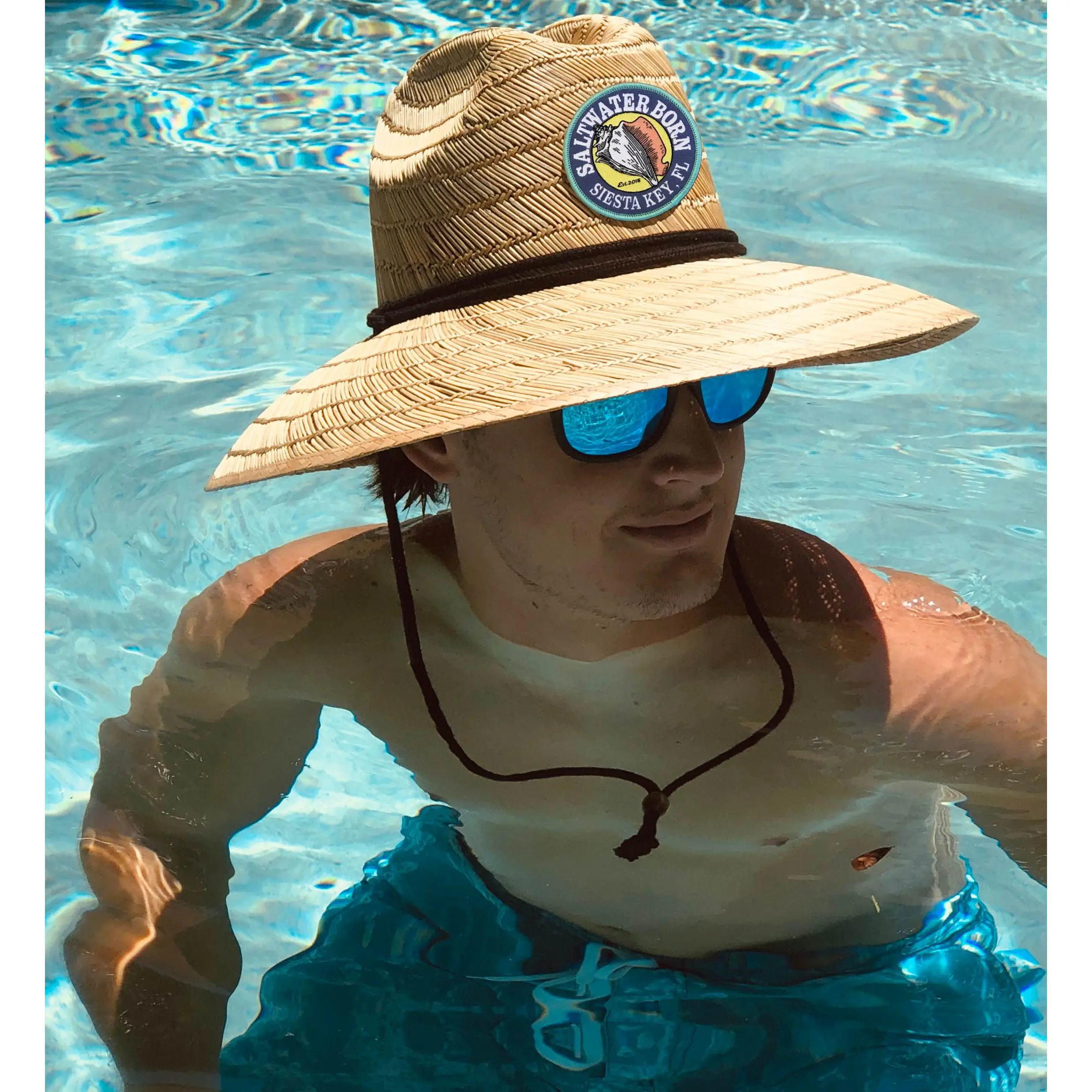 Siesta Key Lifeguard Straw Hat