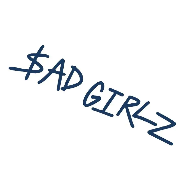 Sad Girlz Vinyl Decal Sticker UV & Waterproof Bumper Window Laptop Automotive Water Bottle Gift accessories – NAVY 5.5"