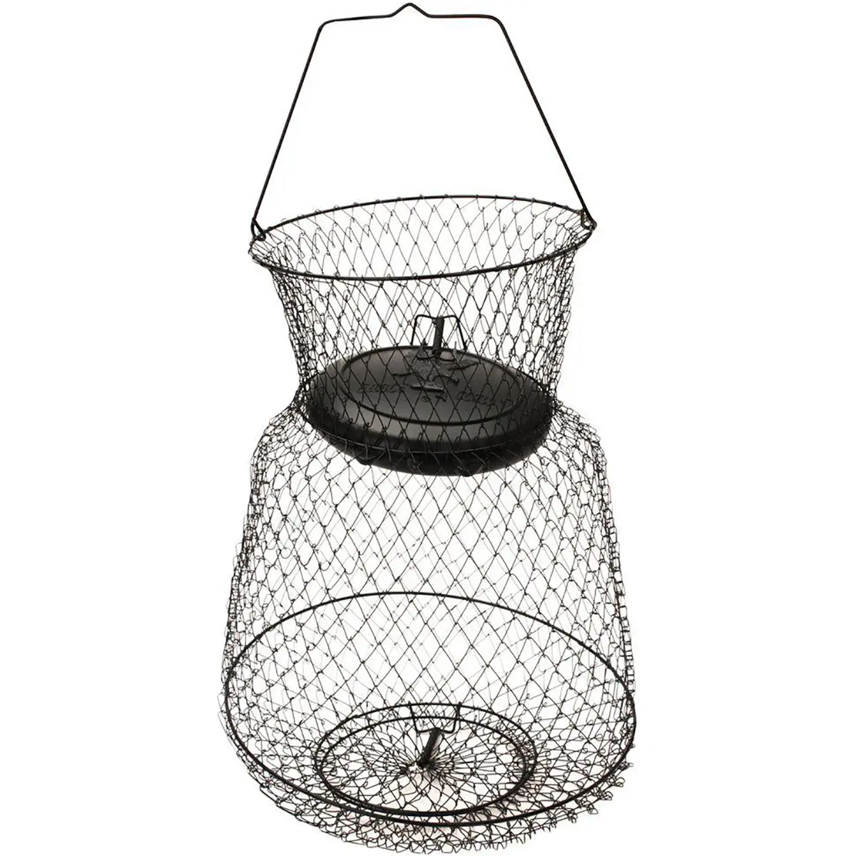 Eagle Claw Fish Basket, Collapsible Floating Wire Live Well with Easy Storage - Fisherman Accessory for Dock, Bank & Boat Fishing, Collapsible Basket, Pier, Keeps Fish Fresh, Highly Reliable, Fisherman Accessories