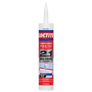 Henkel 1936464 Loctite 2 In 1- 10 oz. White- Tub N Tile Caulk, 10Oz, Acrylic Base