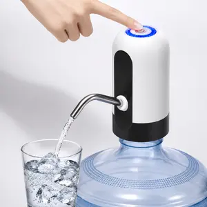 Water Pump for 5 Gallon Jug USB Charging Dispenser BPA Free Food Grade Silicone Hose 304 Stainless Steel 800mAh Battery Portable 30-40 Days Battery Life Portable For Camping