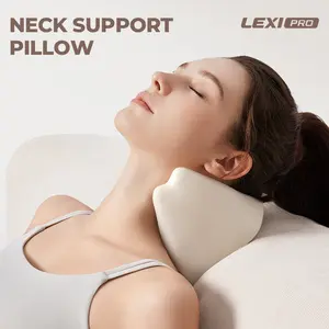 LEXI Cervical Massage Pillow Ergonomic Design With Scientific Zoning And Targeted Massage Nodes Simulates Hand Massage For Neck And Shoulder And Back Support Waterproof Stain Resistant And Washable For Daily Muscle Relaxation