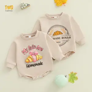 Baby Boy Girl Thanksgiving Outfit Onesie Bubble Romper Sweatshirt Bodysuit Infant Fall Clothes