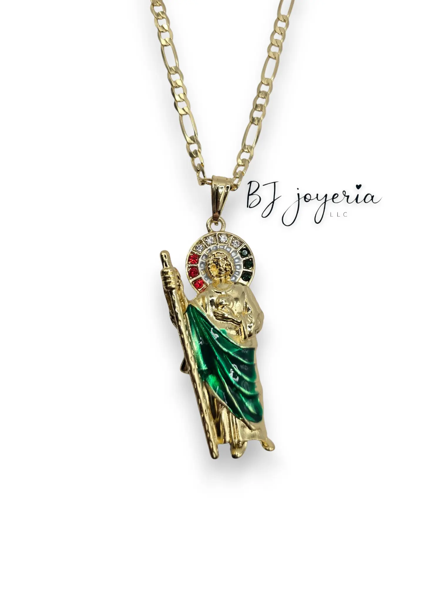 COPPER BIG ST JUDE AND CHAIN (0038)