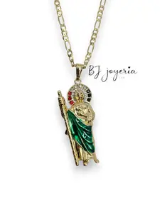 COPPER BIG ST JUDE AND CHAIN (0038)