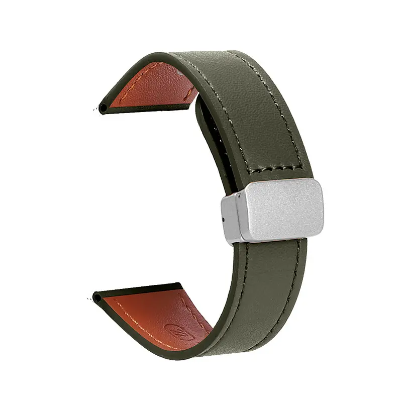 Avocado Green-Silver Buckle [Hermès Magnetic Foldi