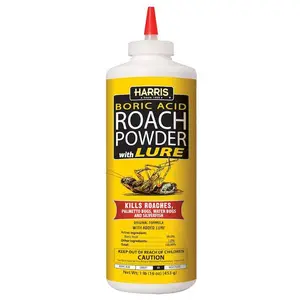 Boric Acid Roach Killer Powder 16 oz with Lure for Effective Roach Control Solution 99% Boric Acid Formula