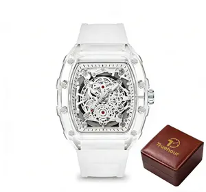 【Buy 3 get 1 gree】Men's Luxury  Transparent Waterproof Quartz for Outdoor Back to School Parties Daily & Fall Ideal Birthday Gift with Box women watches luxurywatches of tiktok