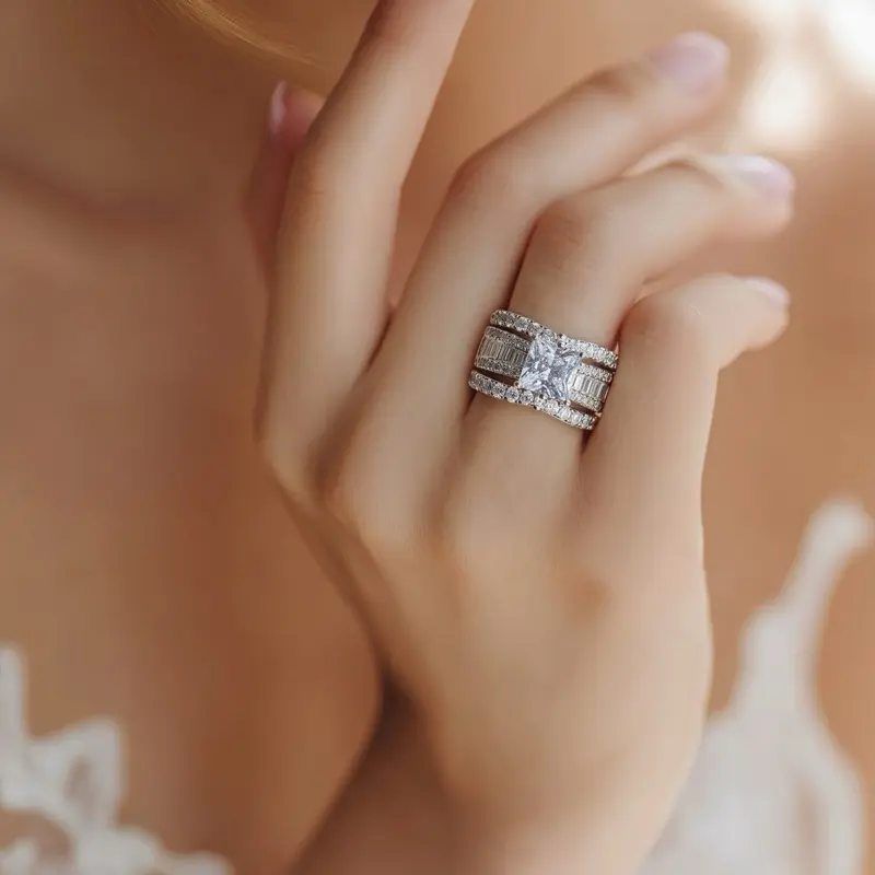 RING PRINCESS SET 3 PC STERLING SILVER 925