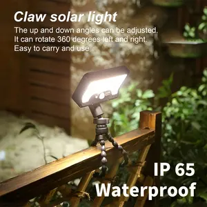 Latest Solar LED Strip Lights w/ Motion Sensor - Waterproof, 3 Modes, Portable (Octopus Mount), 12H Low Voltage for Garden Fence, Path, Yard |   Outdoor Lighting