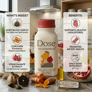 Dose Cholesterol Support 2oz Liquid Shot – Daily Heart Wellness Formula, gift for him and her, couple gift