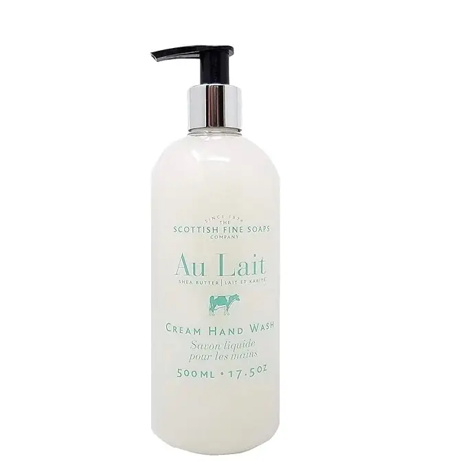 Scottish Fine Soaps Au Lait Shea Butter Cream Hand Wash 500 ML Gentle Cleansing Soap for Hands Nail Daily