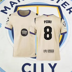 2025 2026 Away Pedri 8 Short Sleeve Soccer Jersey