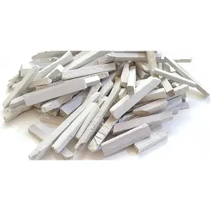 My Brand Slate Pencils White Color Natural Chalk 5-9 Mm Thick (250 Grams)