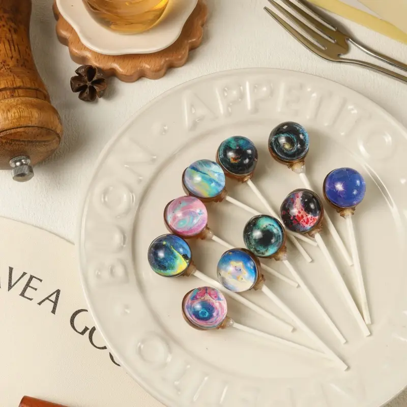 Galaxy Universe Lollipop Resin Charms Random 1pc Galaxy Design charms