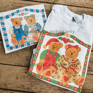 Christmas style bears Sweaters  crewneck unisex sweatshirt