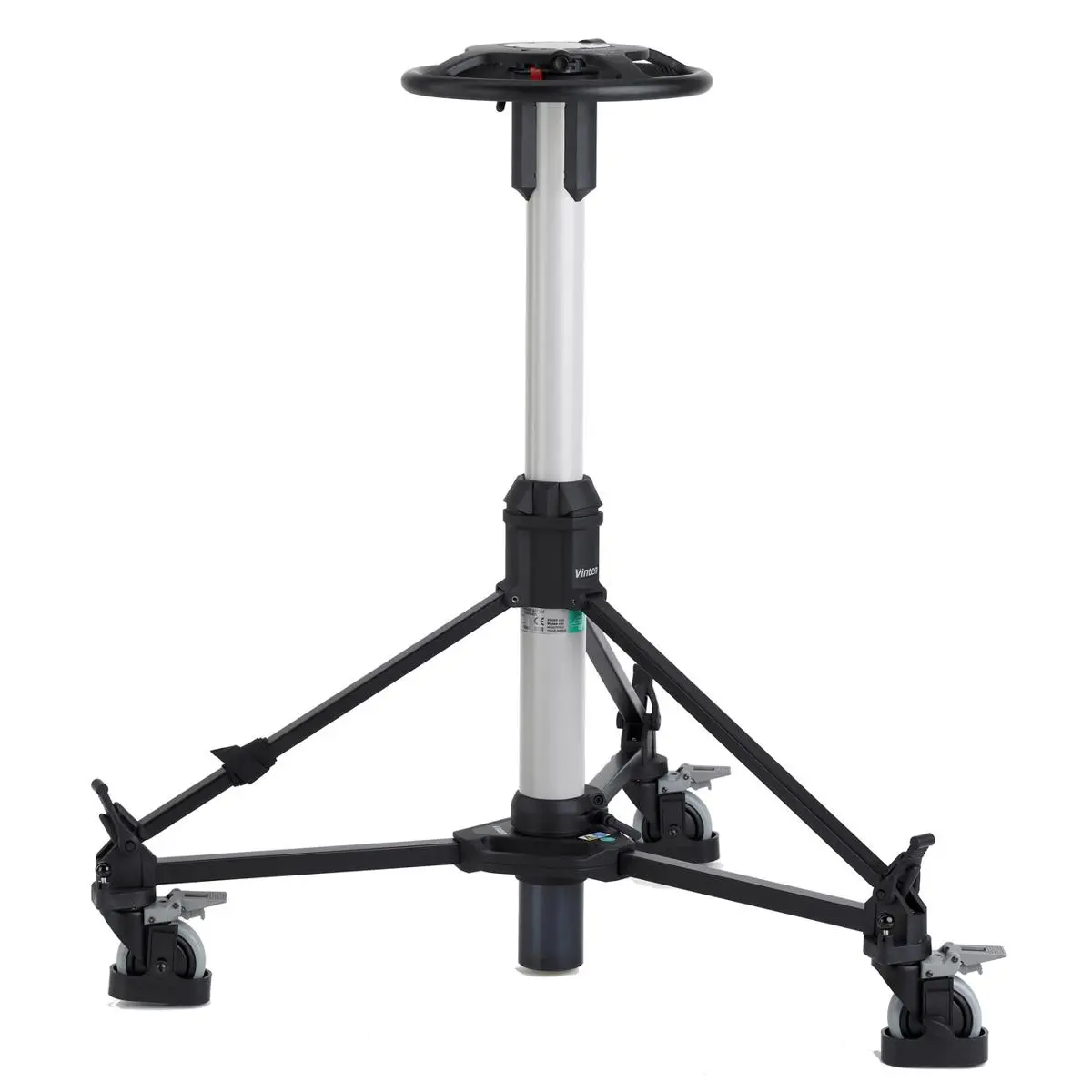 Vinten Vision Ped Plus Studio Pedestal - Adjustable Height Studio Gear, Max Support 66 lbs, Metal Frame, Single Unit