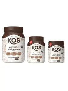 KOS Organic Superfood Plant Protein Powder Decadent Chocolate Flavor 20g Protein Healthcare Supplement for Fitness & Diet with Digestive Enzymes Fruits Veggies Prebiotic Fiber - Edible - Dietary