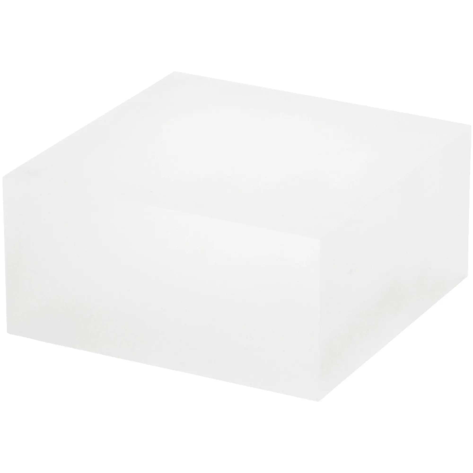 Plymor Frosted Acrylic Square Display Block, 2" H x 4" W x 4" D