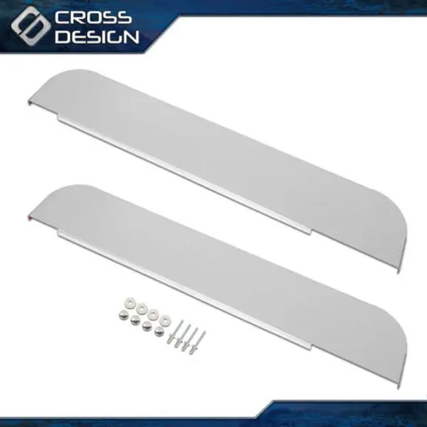 CROSSDESIGN 2PCS 5" Upgrade Version Chop Top Window & Door Trim, Fit for Kenworth T600 T660 T800 W900, Car Sun Visor Automotive Exterior Decoration Car Accessory