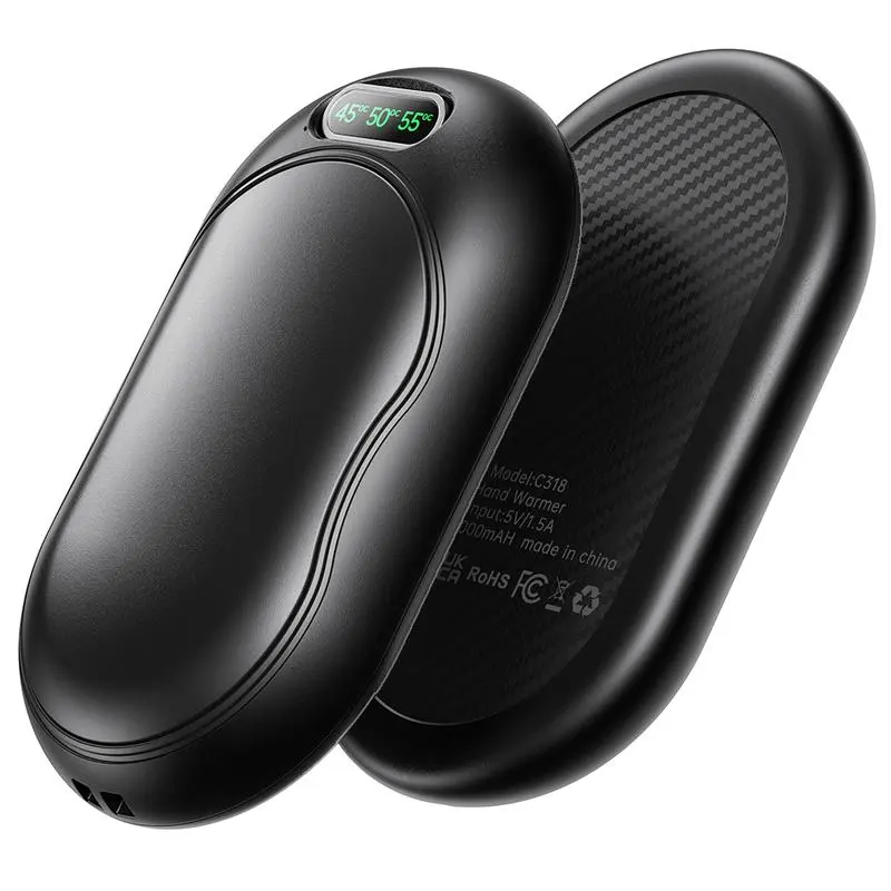 Dual-Function USB Rechargeable Hand Warmer - Portable Electric Pocket Heater for Winter Neck Use, Ideal Gift to Stay Warm