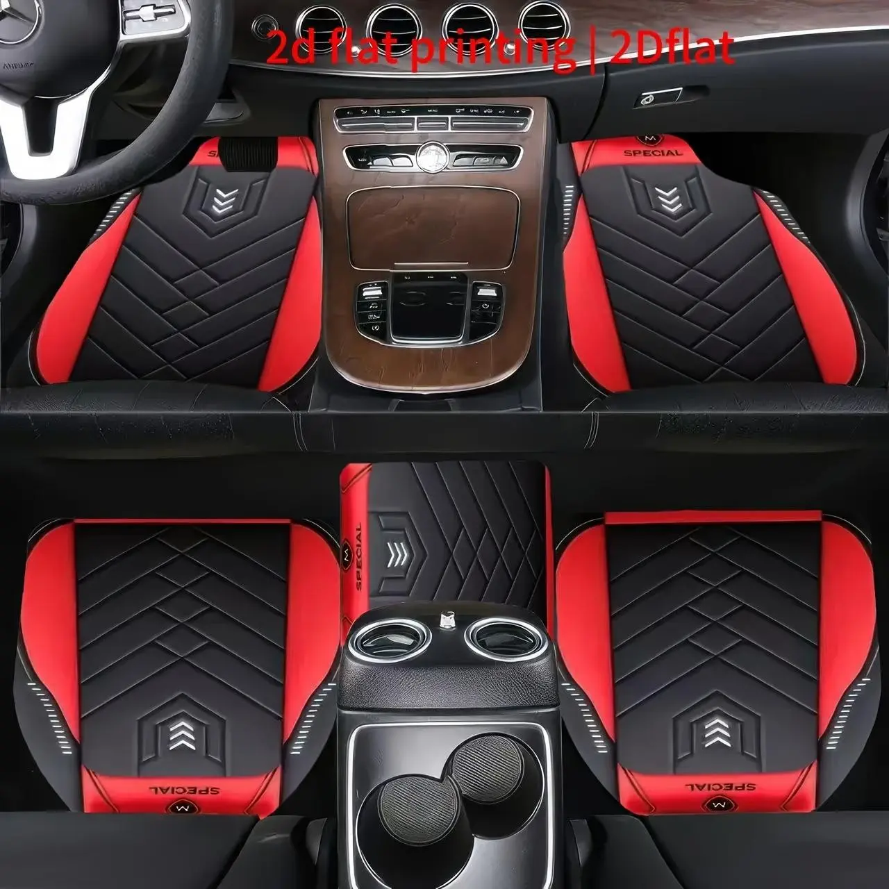 4-Piece Car Floor Mats, Car Mat Set, Automotive Mats, Non-Slip Design, Plaid Pattern, Durable Polyester, Easy to Clean, Perfect for Home and Cars, Car Accessory, Ideal Christmas Gift