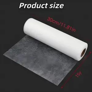 Double-Sided Adhesive Interlining Roll, 30cm X 15yd, Craft Material, No Sewing Iron-On Hem Tape, Fast Binding for Pants Curtains Clothes DIY Fabric Repair