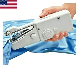 Handheld Mini Electric Sewing Machine, Cordless Portable Easy to Use, Fast Stitch for DIY Crafts, Clothing Repair, Home & Travel Sewing Supplies