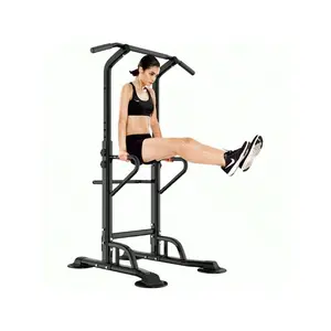 superior quality  DlandHome Power Tower Adjustable Height Pull Up Dip Multi Function Home Strength Training Fiess Workout Station