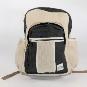 NatureSack Charcoal Hemp Backpack with Laptop Pocket, Sustainable Eco-Friendly Material