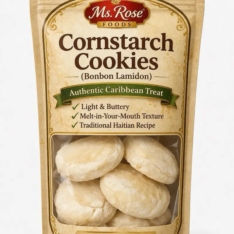 Haitian cornstach cookies