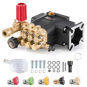 VEVOR Pressure Washer Pump, 3/4 Shaft Horizontal, 2500 - 3400PSI, 2.5 GPM, Replacement Power Washer Pumps, Parts Washer Pump, Compatible with Honda, Simpson, RYOBI, Briggs Stratton, Subaru, CraftsmanVEVOR Super Brand Day
