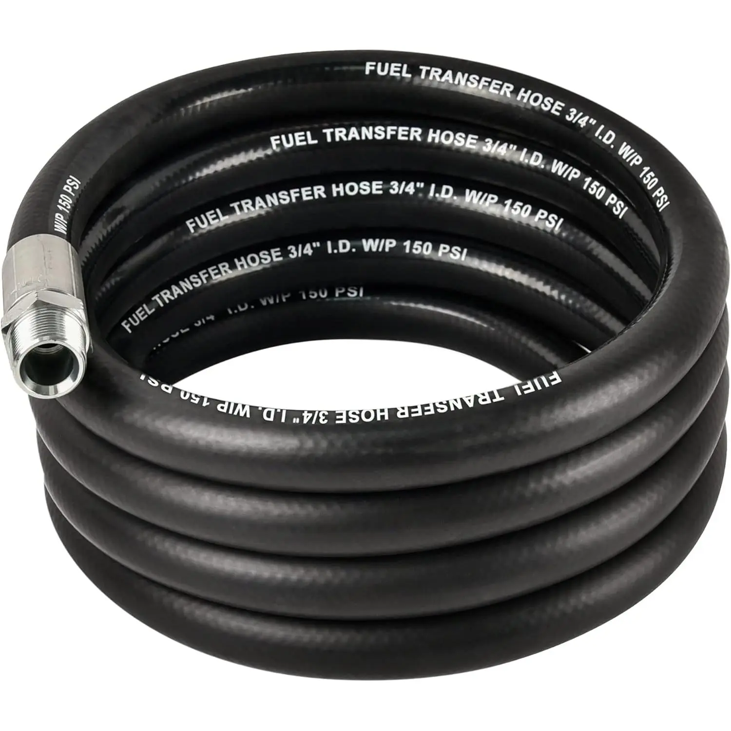 3/4"  Transfer Hose 20FT,Farm  Hose for Dispensing Diesel Gasoline Kerosene Biodiesel