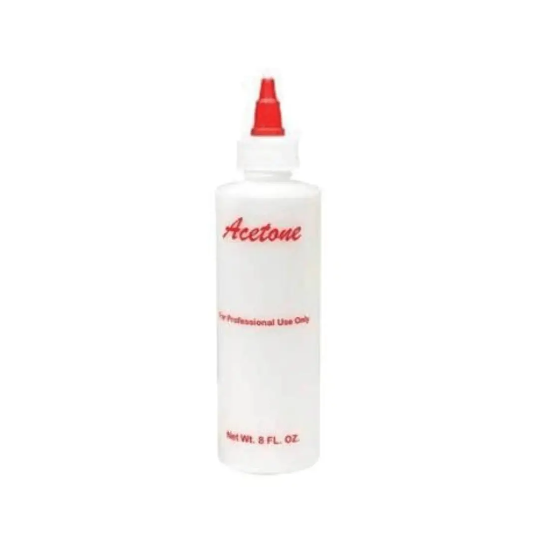 Acetone Bottle 8 oz - Empty with No Label or Packaging