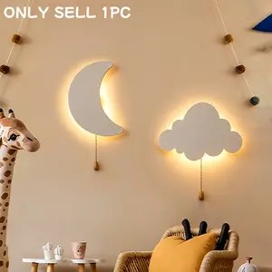 Battery Powered Floating Wall Light, Star Moon Butterfly Cloud Options, Upward Ceiling Night Lamp, Adhesive Cloud Ceiling Fixture, Clouds Light