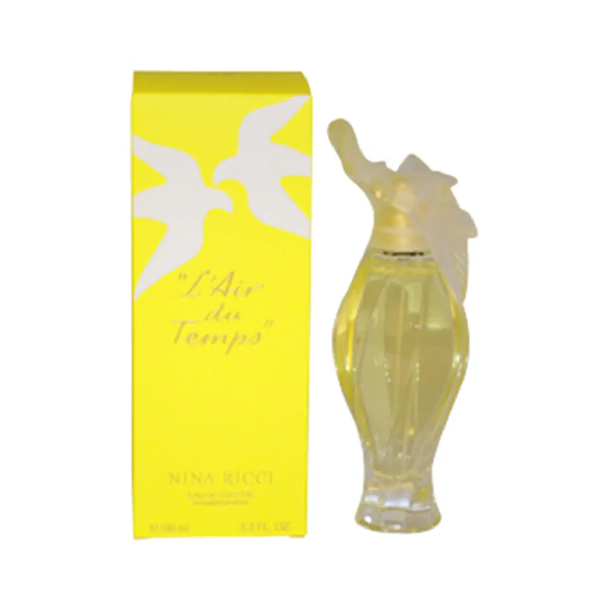 Nina Ricci L'Air du Temps EDT Spray for Women - 3.3 oz Floral Woody Evening EDP Scents with Gardenia Iris, Jasmine, Sandalwood Notes, Contains Aerosol