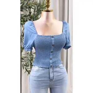 AMANDA BLUE TOP