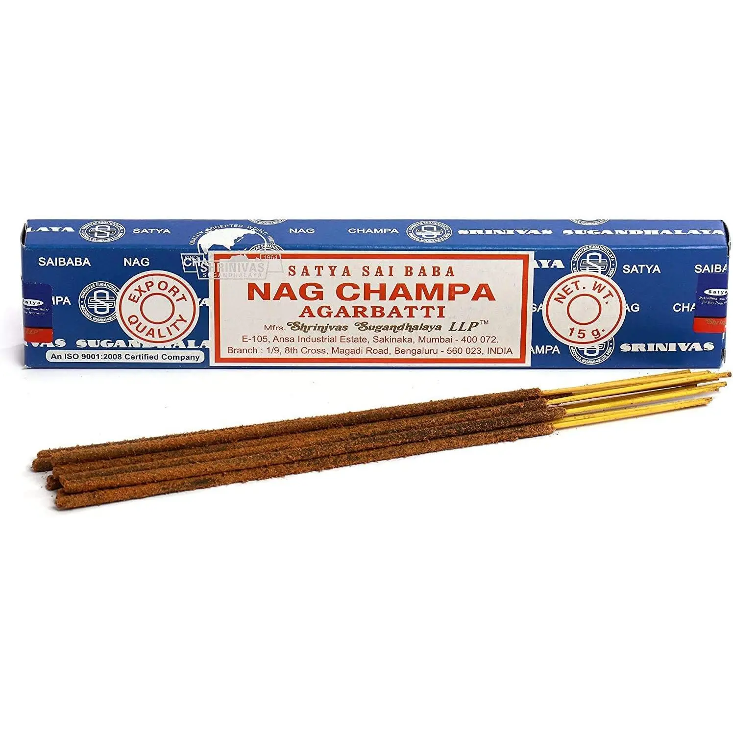 Satya Natura Natural Hand-Rolled Original Nag Champa Incense Sticks - 3 Packs (15g Box Joss Agarbatti), Woody Aromatic Scent Home Fragrance, Charcoal-Free Burn Mindful Smoke Grounding Meditation Aid for Home Care Supplies