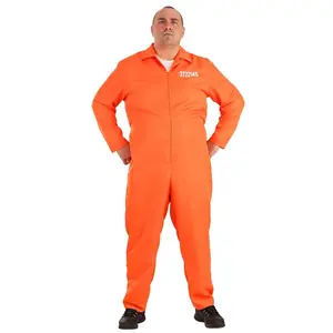 Plus Size Men's Prison Jumpsuit Costume