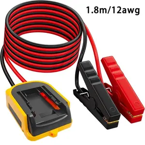 70-Inch Heavy-Duty Booster Cable, Compatible with Dewalt 18V/20V Lithium Batteries, for Emergency Jump Starting Cars, Motorcycles and Small Engines